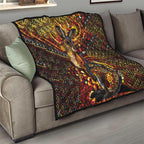 Kangaroo At Night Art Quilt Aboriginal Dot Painting