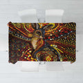 Kangaroo At Night Art Tablecloth Aboriginal Dot Painting