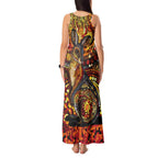 Kangaroo At Night Art Tank Maxi Dress Aboriginal Dot Painting