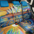Sydney Opera House Back Car Seat Cover Aboriginal Dot Painting