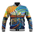 Sydney Opera House Baseball Jacket Aboriginal Dot Painting