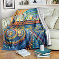 Sydney Opera House Blanket Aboriginal Dot Painting