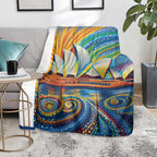 Sydney Opera House Blanket Aboriginal Dot Painting