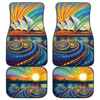 Sydney Opera House Car Mats Aboriginal Dot Painting