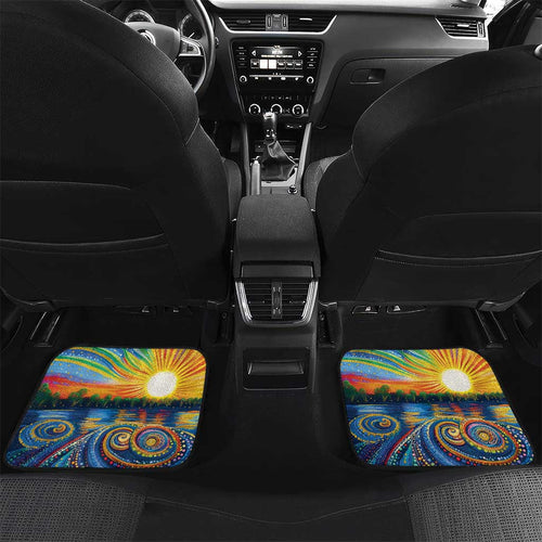 Sydney Opera House Car Mats Aboriginal Dot Painting