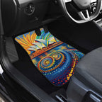 Sydney Opera House Car Mats Aboriginal Dot Painting