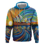 Sydney Opera House Hoodie Aboriginal Dot Painting