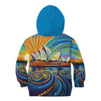 Sydney Opera House Kid Hoodie Aboriginal Dot Painting