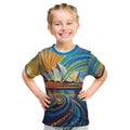 Sydney Opera House Kid T Shirt Aboriginal Dot Painting