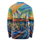 Sydney Opera House Long Sleeve Shirt Aboriginal Dot Painting