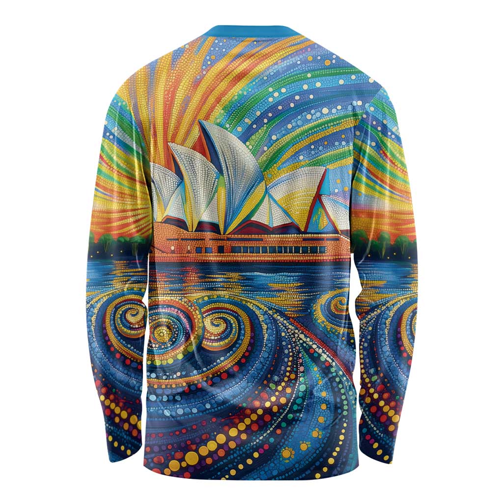 Sydney Opera House Long Sleeve Shirt Aboriginal Dot Painting