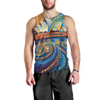 Sydney Opera House Men Tank Top Aboriginal Dot Painting