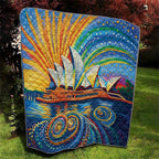 Sydney Opera House Quilt Aboriginal Dot Painting