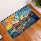 Sydney Opera House Rubber Doormat Aboriginal Dot Painting