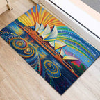Sydney Opera House Rubber Doormat Aboriginal Dot Painting
