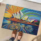 Sydney Opera House Rubber Doormat Aboriginal Dot Painting