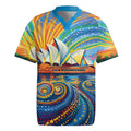 Sydney Opera House Rugby Jersey Aboriginal Dot Painting