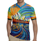 Sydney Opera House Rugby Jersey Aboriginal Dot Painting