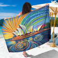 Sydney Opera House Sarong Aboriginal Dot Painting