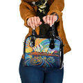 Sydney Opera House Shoulder Handbag Aboriginal Dot Painting