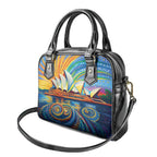 Sydney Opera House Shoulder Handbag Aboriginal Dot Painting