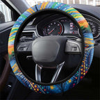 Sydney Opera House Steering Wheel Cover Aboriginal Dot Painting