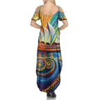 Sydney Opera House Summer Maxi Dress Aboriginal Dot Painting