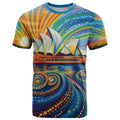 Sydney Opera House T Shirt Aboriginal Dot Painting