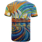 Sydney Opera House T Shirt Aboriginal Dot Painting