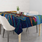 Sydney Opera House Tablecloth Aboriginal Dot Painting