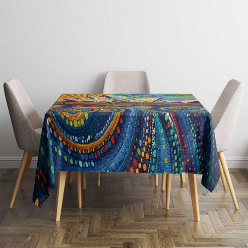 Sydney Opera House Tablecloth Aboriginal Dot Painting