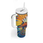 Sydney Opera House Tumbler With Handle Aboriginal Dot Painting