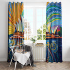 Sydney Opera House Window Curtain Aboriginal Dot Painting