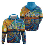 Sydney Opera House Zip Hoodie Aboriginal Dot Painting