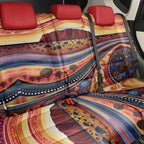 Uluru Ayers Rock Sunset Back Car Seat Cover Aboriginal Dot Painting