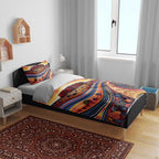 Uluru Ayers Rock Sunset Bedding Set Aboriginal Dot Painting