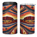 Uluru Ayers Rock Sunset 4 in 1 Can Cooler Tumbler Aboriginal Dot Painting