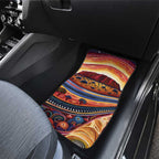 Uluru Ayers Rock Sunset Car Mats Aboriginal Dot Painting