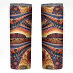Uluru Ayers Rock Sunset Skinny Tumbler Aboriginal Dot Painting