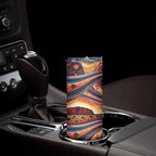 Uluru Ayers Rock Sunset Skinny Tumbler Aboriginal Dot Painting