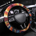 Uluru Ayers Rock Sunset Steering Wheel Cover Aboriginal Dot Painting