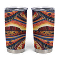 Uluru Ayers Rock Sunset Tumbler Cup Aboriginal Dot Painting