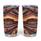 Uluru Ayers Rock Sunset Tumbler Cup Aboriginal Dot Painting