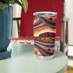 Uluru Ayers Rock Sunset Tumbler Cup Aboriginal Dot Painting