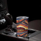 Uluru Ayers Rock Sunset Tumbler Cup Aboriginal Dot Painting