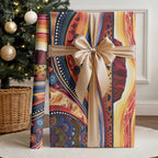 Uluru Ayers Rock Sunset Wrapping Paper Aboriginal Dot Painting - Aussie Hoodie