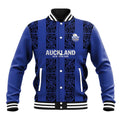 Custom Oceania Football NZ Auckland Baseball Jacket Maori Tribal Pattern