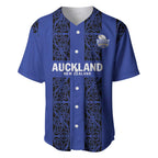 Custom Oceania Football NZ Auckland Baseball Jersey Maori Tribal Pattern