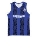 Custom Oceania Football NZ Auckland Basketball Jersey Maori Tribal Pattern