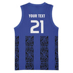 Custom Oceania Football NZ Auckland Basketball Jersey Maori Tribal Pattern